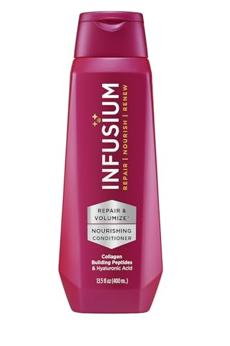 Infusium Repair and Volumize Conditioner - Hair Conditioner with Collagen and Hyaluronic Acid - Plumps Hair, Reduces Brittleness and Frizz - 13.5 oz Infusium Repair and Volumize Conditioner - Hair Conditioner with Collagen and Hyaluronic Acid - Plumps Hair, Reduces Brittleness and Frizz - 13.5 oz