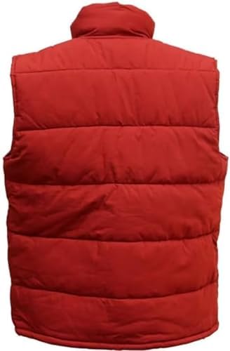 Men Red Puffer Vest Lightweight, Future Red Parachute Vest, Red Puffer Vest for Men2