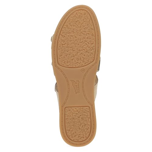 Image of Dansko Campbell Slip-On Wedge Sandal for Women -Low Profile Wedge with Arch Support, Adjustable Fit for Walking Comfort