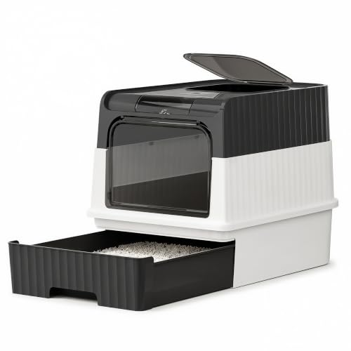 Enclosed Cat Litter Box with Drawer