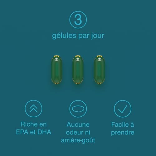 Oméga 3 Huile de Poissons Sauvages - 3000mg Triple Concentration - EPA 990mg & DHA 660mg - 120 Gélules Omega3 - Soutien Cardiaque, Vision, Cérébrale – Image 6
