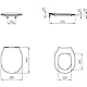 Ideal Standard E036601 Original Connect Air WC-Sitz mit Softclosing, Sandwich Design, Weiß