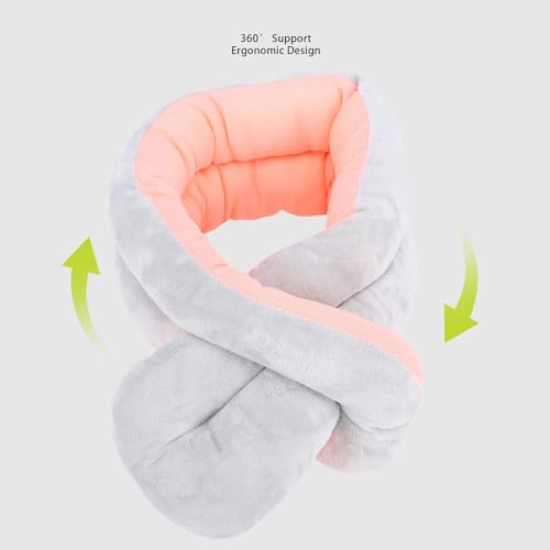 Almohada espuma viscoelástica ajustable para viaje miniatura 6