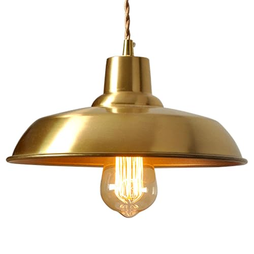Lustre en cuivre de style chapeau avec douille E27 pour une entrée prestigieuse
