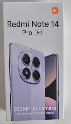 Smartphone Xiaomi Redmi Note 14 Pro 5G Lavender Purple (Roxo Lava...