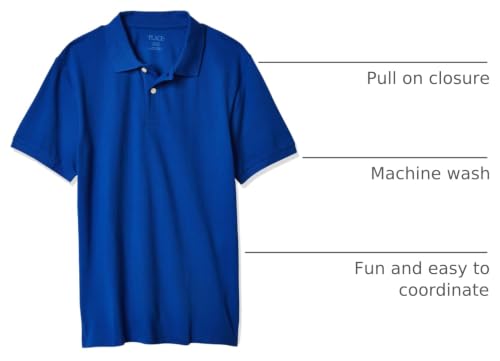 Image of The Children's Place Boys' Uniform Performance Polo