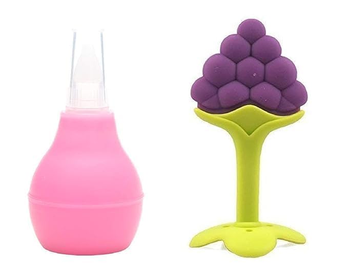 URbani Trading Baby Nose Cleaner With Easy Grip and Fruit Shape teether BPA Free for baby (multicolor)-image-42