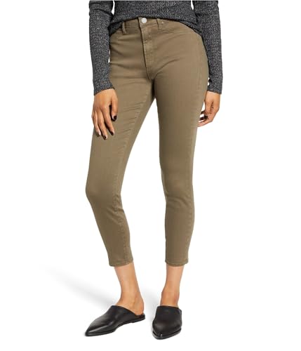 Articles of Society Womens Super Soft High Rise Regular Fit Jeans, Green, 25