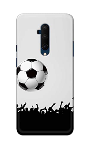 Image of Printed Hard Back Cover Case for OnePlus 7T Pro | OnePlus 7 Pro Back Cover (Football Icon) -702