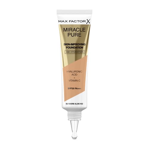 Max Factor base de maquillaje Miracle Pure 45 Warm Almond 30ml