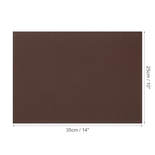 Image of uxcell 10pcs Corrugated Cardboard Paper Sheets,Coffee,14 inch x 10inch,for Craft and DIY Projects