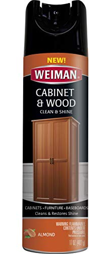 Comparison: Best Wood Polish For Kitchen Cabinets 4 Weiman Cabinet & Furniture Polish - 17 Ounce - Aerosol Protect Clean Polish Wax Your Wood Tables Chairs Cabinets