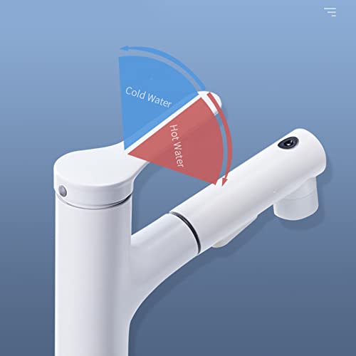 Mitigeur extractible de lavabo gris résolvant le rinçage difficile de la vasque - 7
