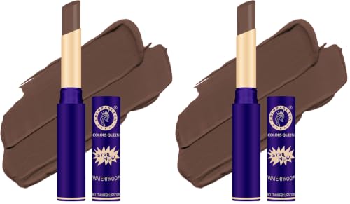 Image of Colors Queen Queen Lips Matte Lipstick | Long Lasting Lipstick Waterproof Highly Pigmented with Smooth Application | Smudge Proof Lipstick for Women (40 - Hot Chocolate) (Pack of 2)