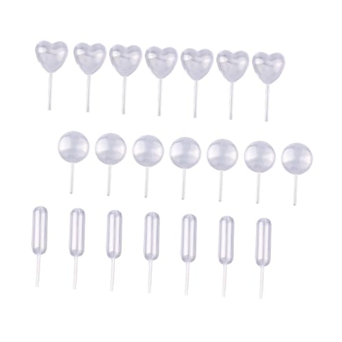 LIGIGWASH 150個 入食品グレードプラスチック製果実ジャム注射滴管 ハート型丸型型液体ドロッパー ケーキデザート用ピペット
