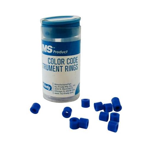 Hu-Friedy IMS-12812 Regular Color Code Instrument Ring, Ocean Blue, Pack of 50