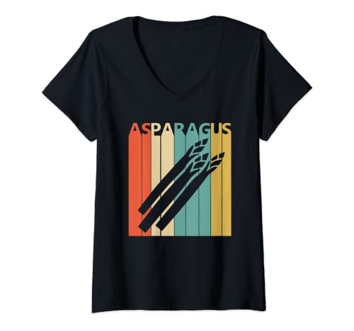 Femme Asperges déguisement T-Shirt avec Col en V