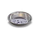 Van Ness Pets Whisker-Friendly Stainless Steel Cat Bowl, Wide Saucer Style Dish, 8 OZ, Natural - Image 2
