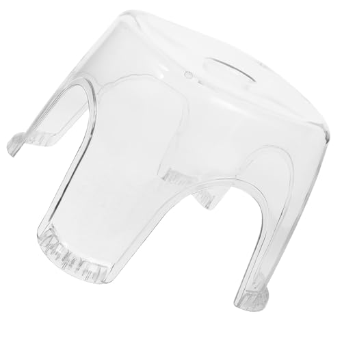 MUELODSIC Taburete Pequeño Transparente Antideslizante para Baño, Reposapiés Resistente de PP, Taburete Multiuso para Ducha y Cambio de Zapatos Hogar