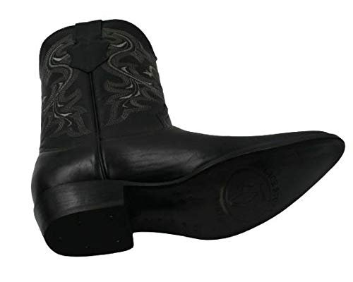 Dona Michi Men's Genuine Leather Western Cowboy Boots Leather Sole3