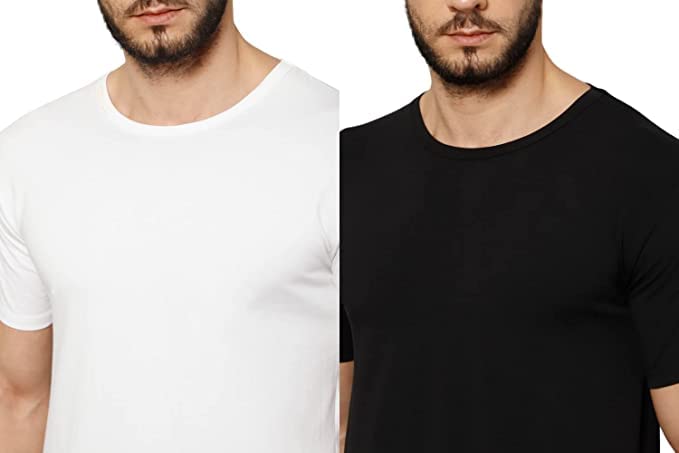 Image of T-Shirt for Men - 100% Cotton Casual T-Shirt | Half Sleeve, Round Neck 4 Way Stretch Fabric | Slim Fit T-Shirt
