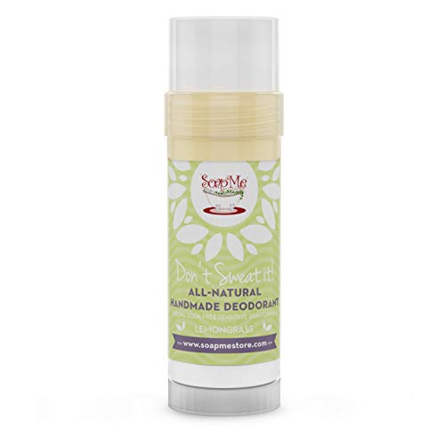 All Natural Deodorant for Women & Men | Natural Deodorant Baking Soda Free/Aluminum Free Deodorant | Organic Coconut Oil, Arrowroot Powder & Essential Fragrance Oil –Don’t Sweat It in Lemongrass