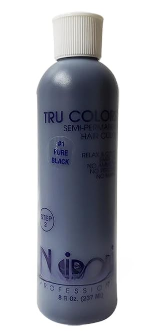 True Color Pure Black 8oz - with a comb