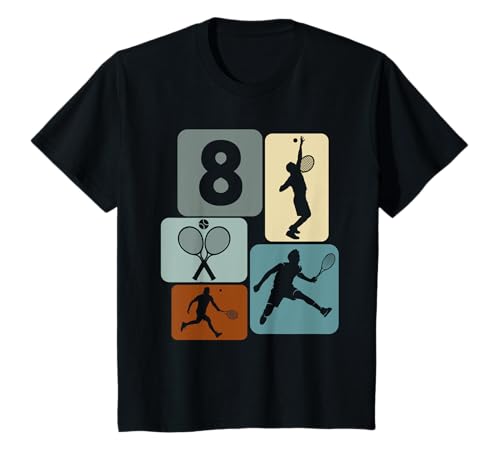 キッズ 8歳のテニスプレーヤー8年の男の子テニス Tシャツ