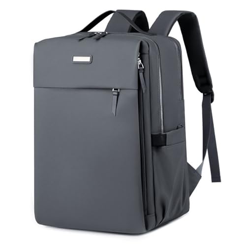 Funda para portátil Mochila for ordenador portátil de 16 pulgadas, bolsa for negocios, trabajo, universidad, viajes fin semana con mango(Grey)