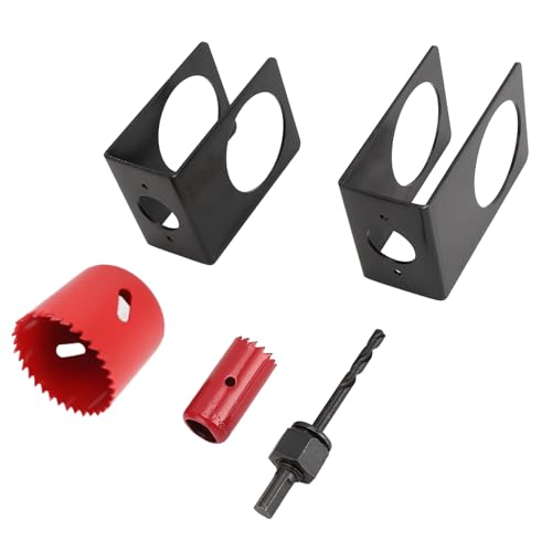 Kit instalación cerrojo con broca y sierras para puerta miniatura 4