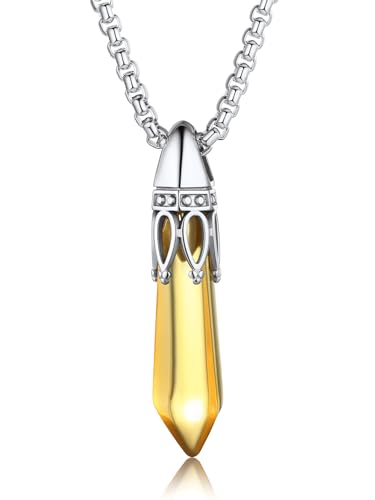 KeyStyle Crown Necklace with November...