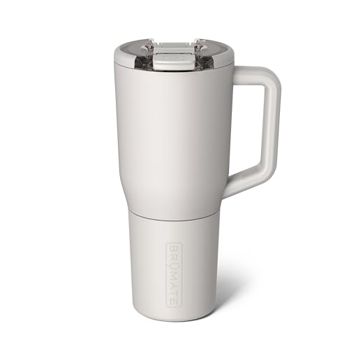 Image of BruMate Muv - 35oz 100% Leak Proof Insulated Coffee Mug with Handle & Lid - Stainless Steel Coffee Travel Mug - Double Walled Coffee Cup (Dune)