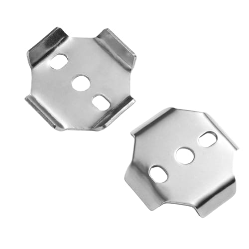 lasuroa 2pcs Pièces Rechange Barre à Serviettes, Boucle Carrée Murale en Acier Inoxydable 39x39mm Support Base Entretoises Vis Élément Fixation Matériel...