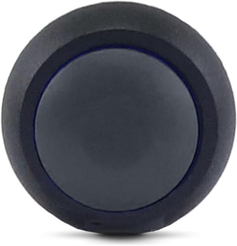 Interrupteur à bouton-poussoir 12mm PBS-33B étanche 12V noir pour petits circuits électriques