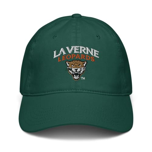 Gorra de béisbol ajustable La Verne Leopards verde miniatura 2