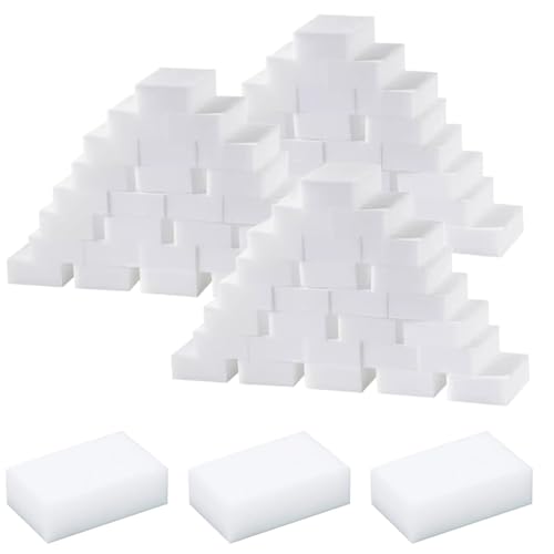 Esponjas borradoras de limpieza multiusos blancas, lote de 100 unidades 8