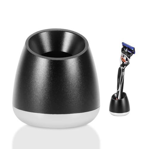ANKROYU Support De Rasoir Manuel En Aluminium, Base du Rasoir Manuel, Accessoire De Base De Rasoir De Sécurité, Support De Rasoir Pour la Maison