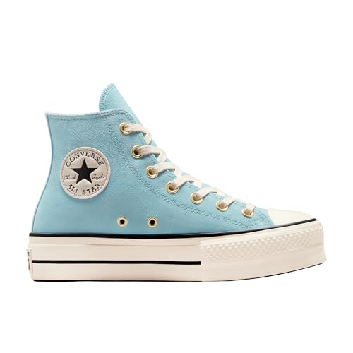 Converse CTAS Lift Platform High Women's Shoes, Vernal Pool/Natural Ivory, Size 82