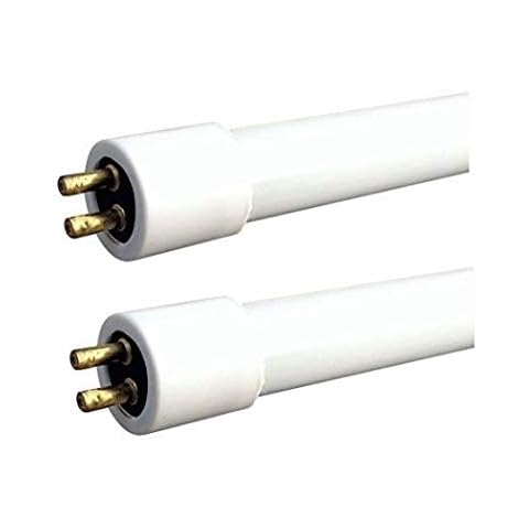 2 Pack 6w T4 Fluorescent Tube Warm White 232mm inc pins, 218mm excl pins Check Length Carefully Cover