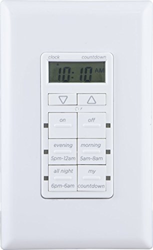 My Touchsmart 25055 In- Wall Digital Countdown, 2 Easy On/Off Buttons Timer, White - Thumbnail 6