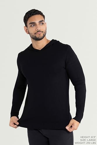 X RAY Mens Hoodies Long Sleeve Sweater for Fall, Basic Stretch Hooded Pullover Sweatshirts for Men2