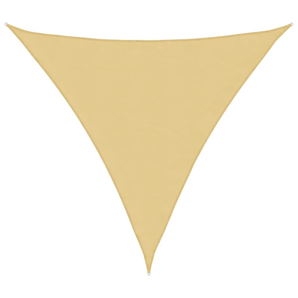 Voile d'ombrage triangulaire 4,5x4,5x4,5m protection solaire jardin