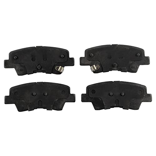 Image of TRQ Rear Brake Pad and Rotor Set Ceramic Rotors Calipers Compatible with 2016 Kia Optima