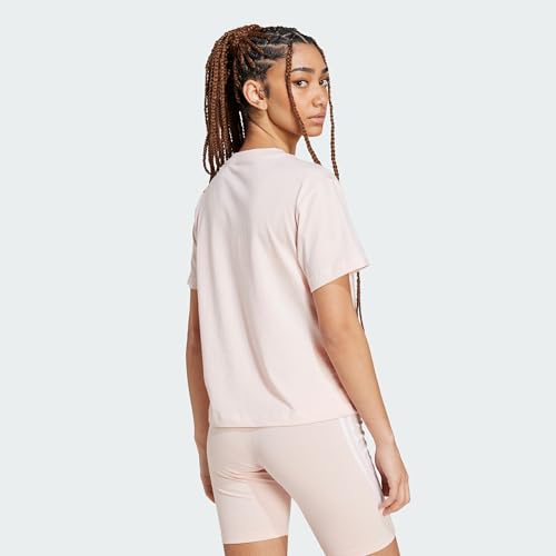 adidas Mujer Essentials Small Logo T-Shirt, Sandy Pink, M