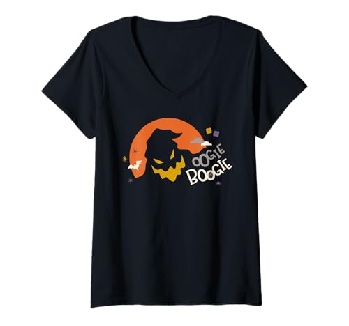 T-shirt col V Disney Halloween à offrir à une fan de l'univers Oogie Boogie