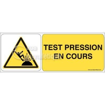 Aua Signaletique Cartello Salvasoccorritori Lavoro - Modello B, PVC 1,5 Mm, 160x60 Mm - Prodotto In Francia