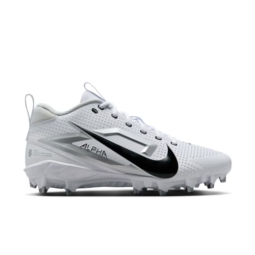 Nike Alpha Menace 4 Varsity Molded Football Cleats SZ 11 White | Black