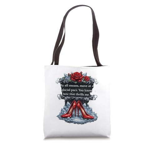 Bolso tote con frase divertida e inspiradora: 'Move at A Glacial Pace' de By All Means miniatura 1