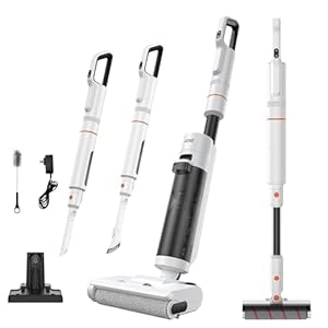 JONR ED20 Pro Nass- und Trockensauger Staubsauger mit wischfunktion, All-in-One Wischsauger kabellos mit akku, Saugwischer für Böden und Teppich, 17.000 Pa Saugkraft, Selbstreinigung & Selbsttrocknend