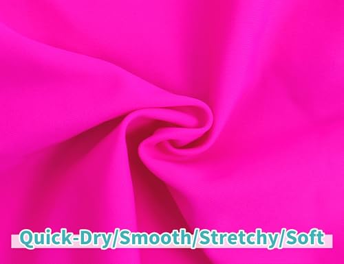 Image of Snowheart Girls Swimsuit Adjustable Shoulder Strap UPF50+ One-Shoulder Ruffle Bathing Suit 3-12T
